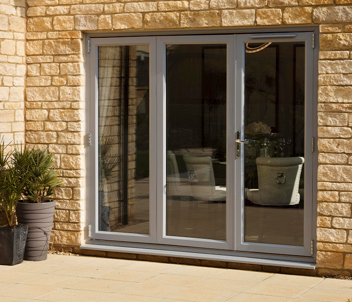 EuroCell UPVC 3 Section Bi-Fold Door