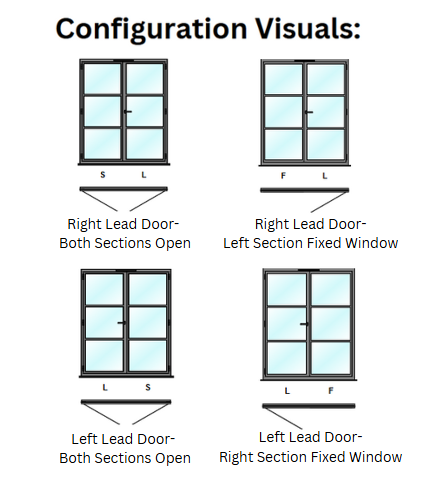 Origin OB36+ Aluminium 2 Section Bifold Door- Contemporary