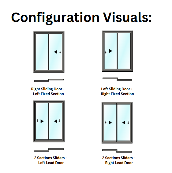 Origin OS77 Aluminium 2 Section Patio Sliding Door