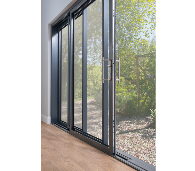 Origin OS77 Aluminium 6 Section Patio Sliding Door