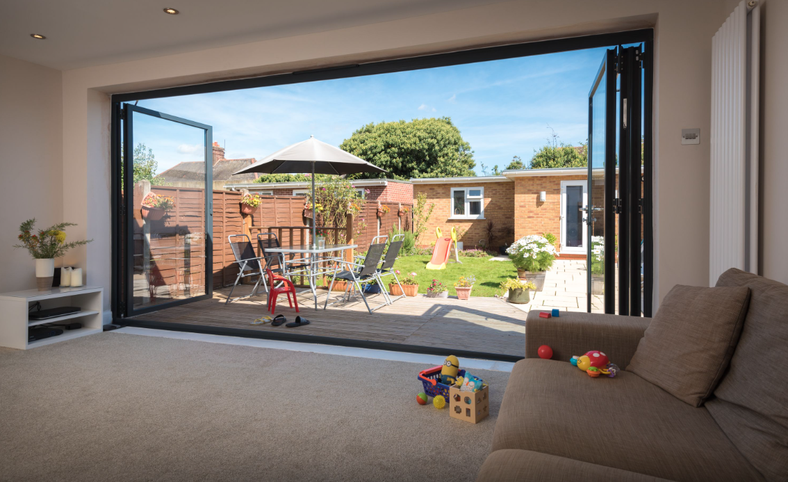 Origin OB49 Aluminium 2 Section Bifold Door