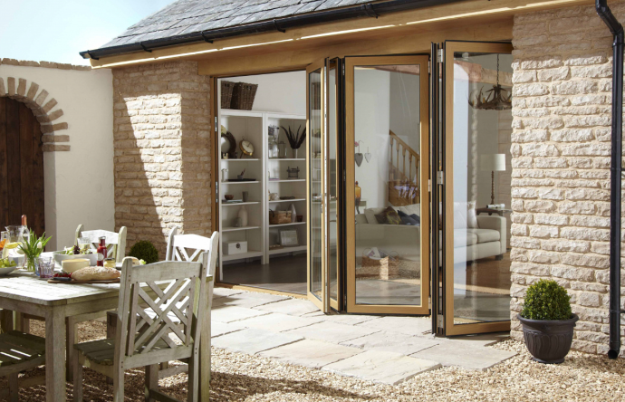 Origin OB72 Aluminium 5 Section Bifold Door