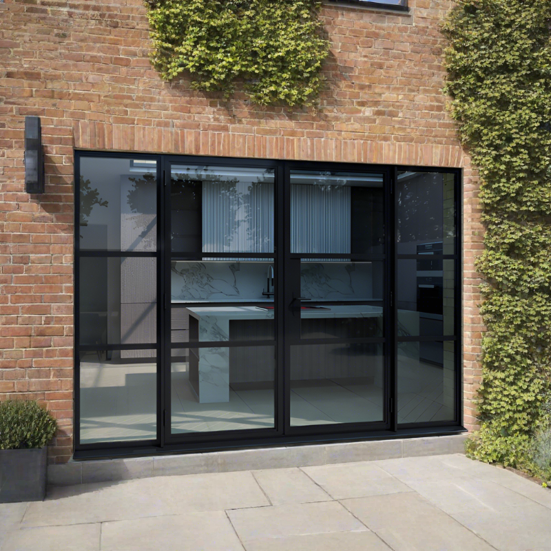 Smart Heritage Aluminium French Door & Side Window
