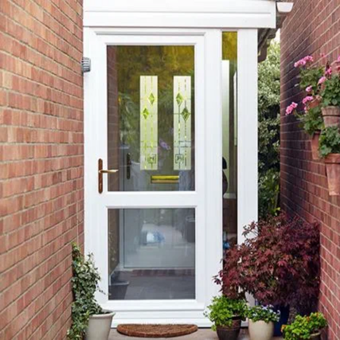 Liniar uPVC Single Door- Fully Glazed with Midrail