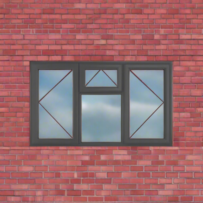 Profile 22 Double Glazed PVC Window - 4 Section Window