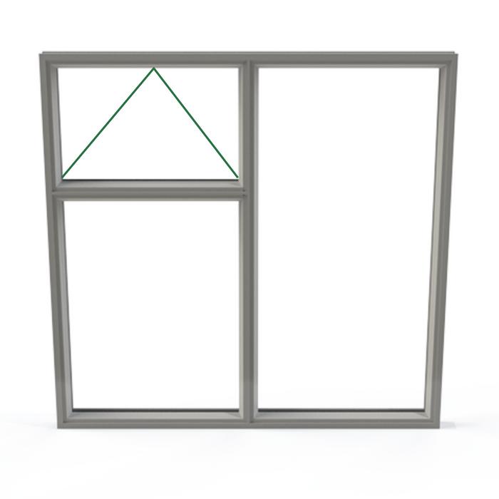 Origin OW70 Aluminium Window - 2 Section