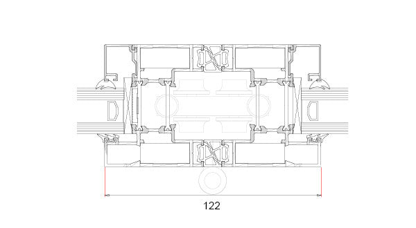 Visofold 1000 2 Section Aluminium Bifold