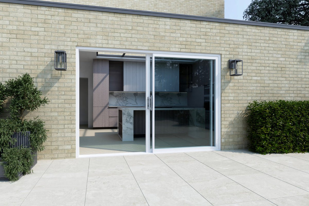 AluK Aluminium 2 Section Sliding Door - Home Build Doors