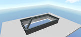 Anthracite Grey Korniche Aluminium Roof Lantern – AMBI Blue or Clear Glass - Home Build Doors