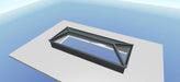 Anthracite Grey Korniche Aluminium Roof Lantern – AMBI Blue or Clear Glass - Home Build Doors