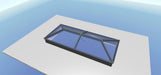 Anthracite Grey Korniche Aluminium Roof Lantern – AMBI Blue or Clear Glass - Home Build Doors