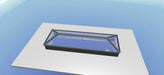 Anthracite Grey on White Korniche Aluminium Roof Lantern – AMBI Blue or Clear Glass - Home Build Doors