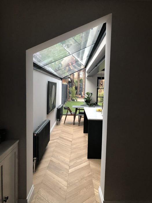 W700mm x P1800mm Black Atlas Aluminum Lean To Roof System