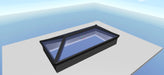 Black Korniche Aluminium Roof Lantern – AMBI Blue or Clear Glass - Home Build Doors