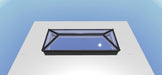 Black on White Korniche Aluminium Roof Lantern – AMBI Blue or Clear Glass - Home Build Doors