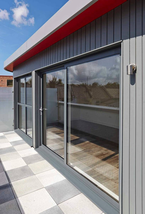 W1800MM x H2100MM VisoGlide Plus ALUMINIUM 2 SECTION SLIDING DOOR Part Q