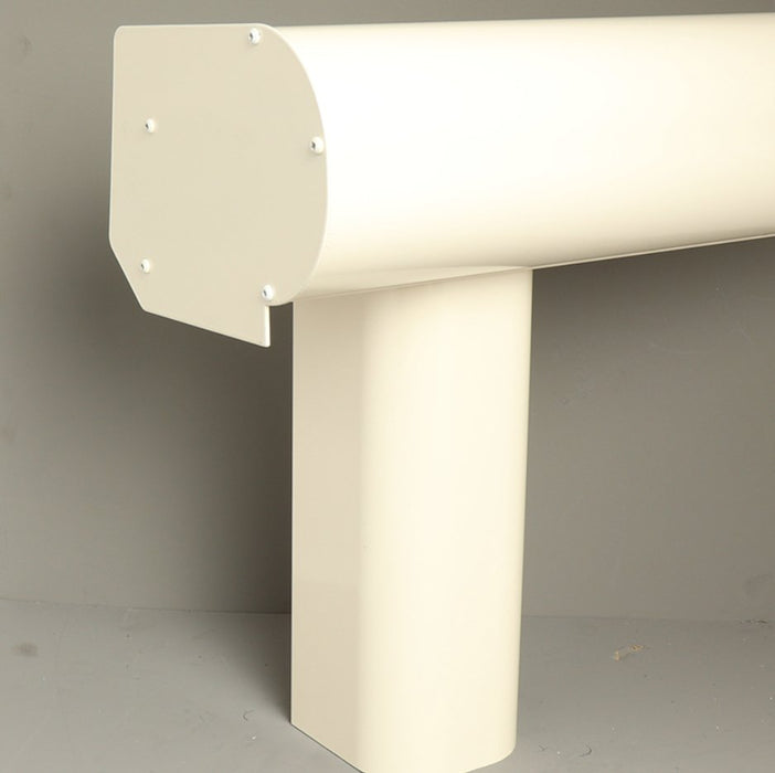 Bosco Veranda - Cream - Round Gutter - Rounded without Base Plate - Home Build Doors