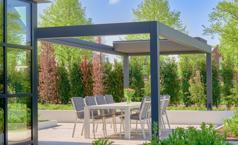 Deponti Pinela Deluxe Pergola - Freestanding - Home Build Doors