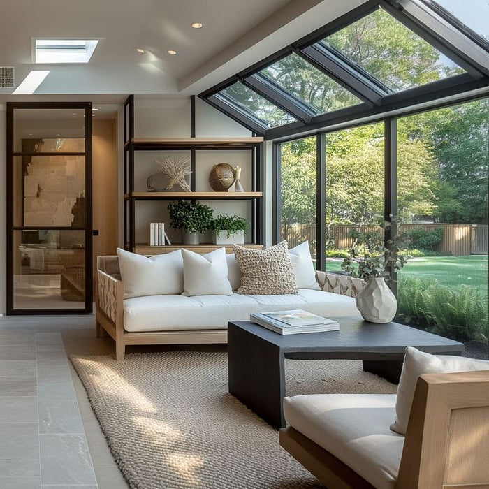 W600mm x P1900mm Black Atlas Aluminum Lean To Roof System