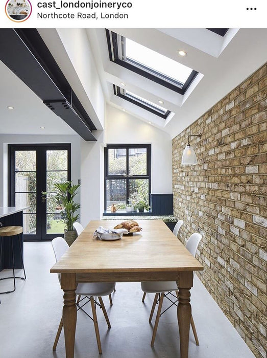 W700mm x P1800mm Black Atlas Aluminum Lean To Roof System