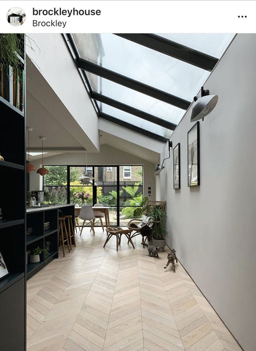 W500mm x P2300mm Black Atlas Aluminum Lean To Roof System