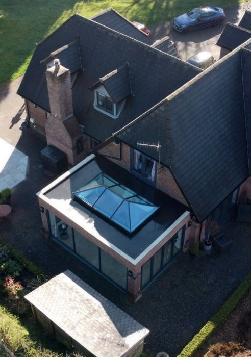 Infinity Aluminium Roof Lantern – Black, White or Grey - Style 1 - Home Build Doors