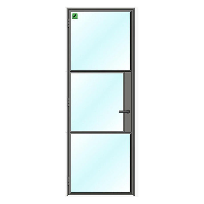 Internal STEEL Single Door - 800mm width (Left Hinged) - Home Build Doors