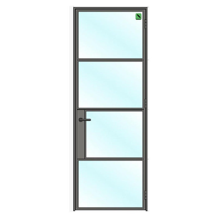 Internal STEEL Single Door - 800mm width (Right Hinged) - Home Build Doors