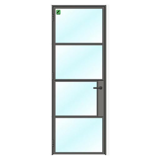 Internal STEEL Single Door - 900mm width (Left Hinged) - Home Build Doors