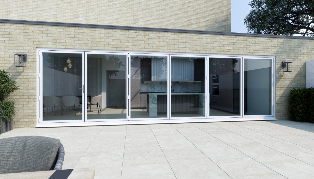 Korniche Aluminium 6 Section Bifold - Home Build Doors