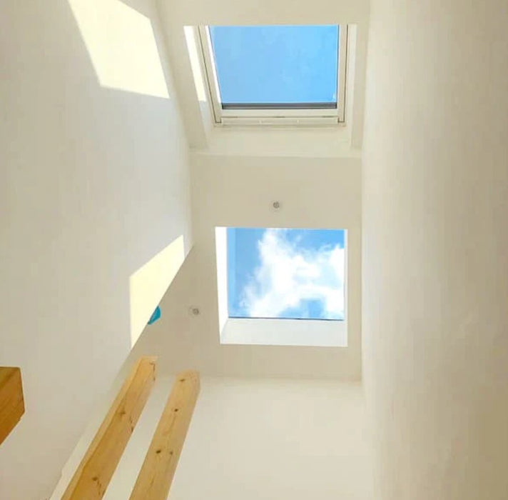 Korniche Flat Glass Aluminium Rooflight – Blue or Clear Glass - WHITE - Home Build Doors