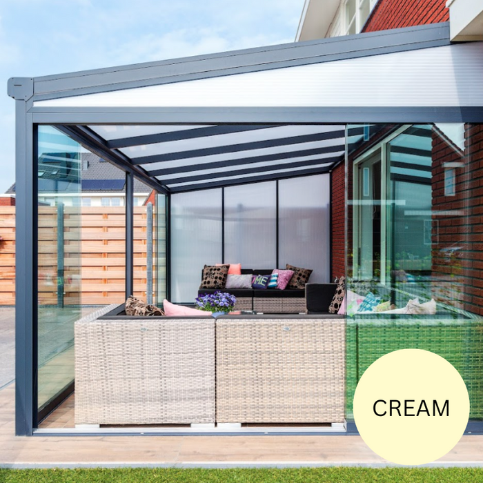 Nebbiolo Aluminium Veranda - Cream White