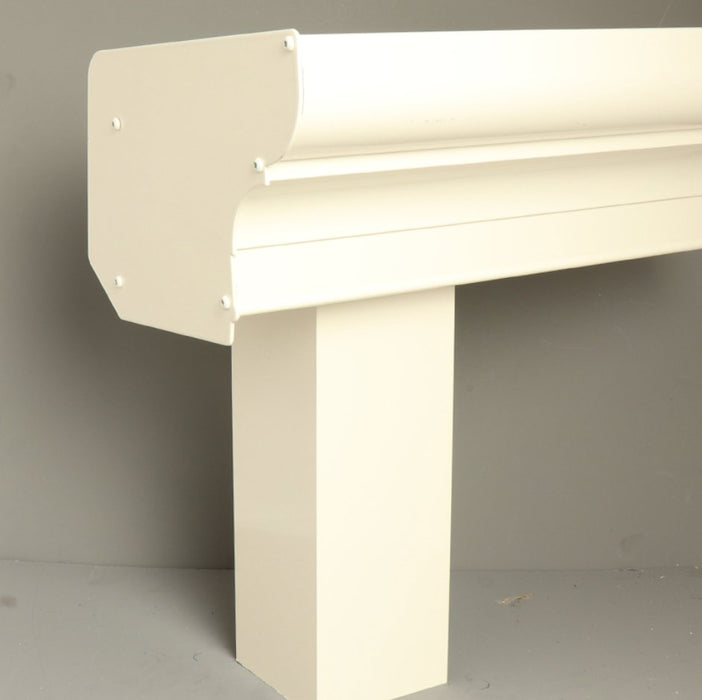 Pigato Veranda - Cream - Classic Gutter - Square without Base Plate - Home Build Doors