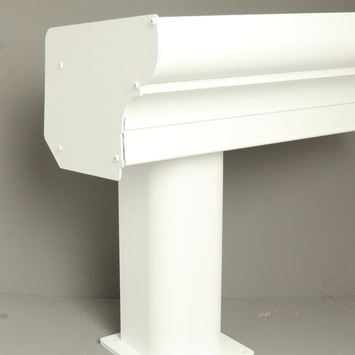 Pigato Veranda - White - Classic Gutter - Rounded with Base Plate - Home Build Doors