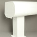 Pigato Veranda - White - Round Gutter - Square with Base Plate - Home Build Doors