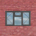 Profile 22 Double Glazed PVC Window - 4 Section Window - Home Build Doors