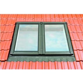 Roof Window Flashing Kit for Interlocking Tiles - 114cm x 118cm - Home Build Doors