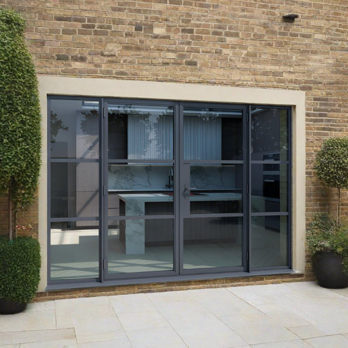 Smart Heritage Aluminium French Door & Side Window - Home Build Doors