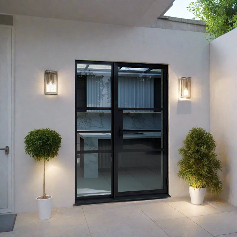 Aluminium Heritage Single Door + Side Windows