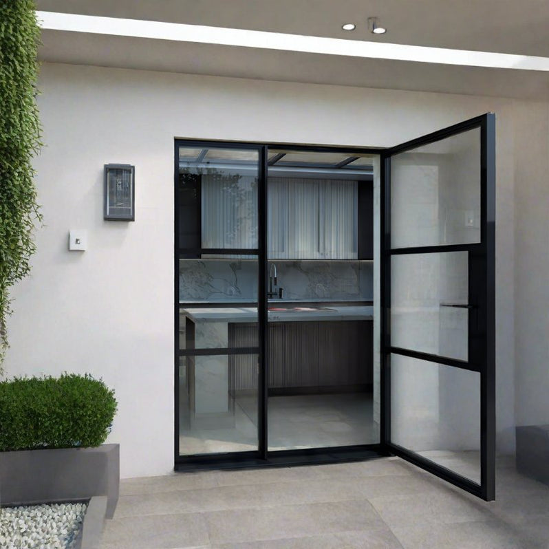 Aluminium Heritage Single Door + Side Windows