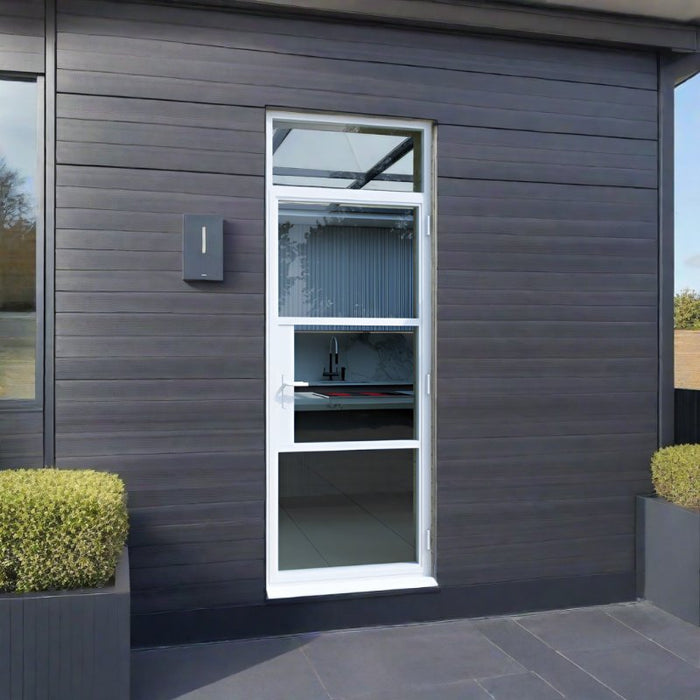 Smart Heritage Aluminium Single Door & Top Window - Home Build Doors