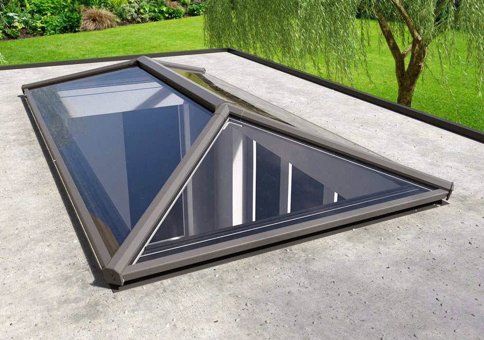 Stratus Aluminium Roof Lantern – Blue or Clear Glass - 2 Way Design - Home Build Doors