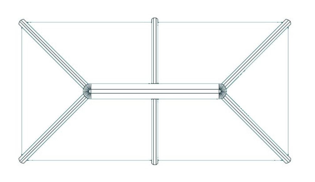 Stratus Aluminium Roof Lantern – Blue or Clear Glass - 2 Way Design - Home Build Doors