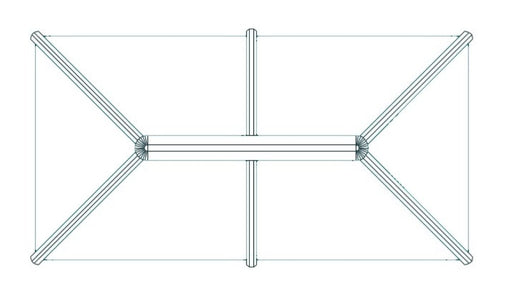 Stratus Aluminium Roof Lantern – Blue or Clear Glass - 2 Way Design - Home Build Doors