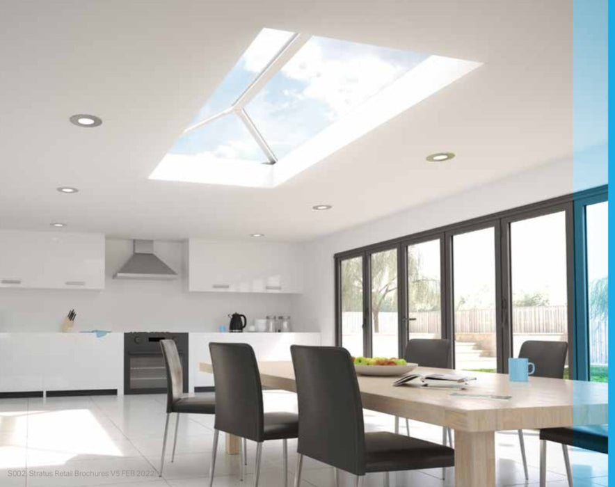 Stratus Aluminium Roof Lantern – Blue or Clear Glass - 2 Way Design - Home Build Doors