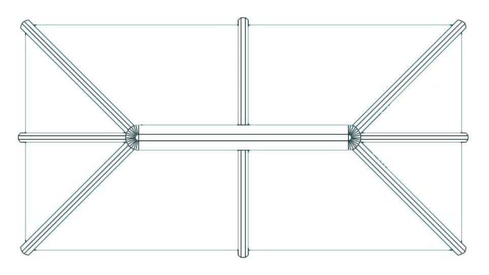 Stratus Aluminium Roof Lantern – Blue or Clear Glass - 3 Way Design - Home Build Doors