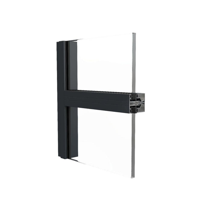 W1200mm x H2100mm - AluSpace Aluminium Internal French Door (BLACK) - Home Build Doors