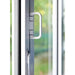 W1300mm x H2100mm Visofold 1000 Anthracite Grey on White Aluminium Bifold Door Smart System - 2 sections - Home Build Doors