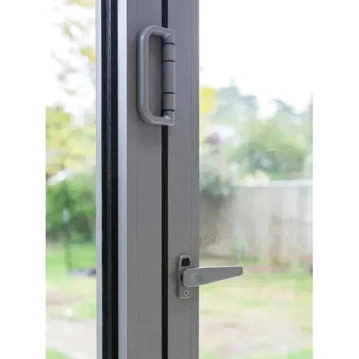 W1500mm x H2100mm Visofold 1000 Anthracite Grey Aluminium Bifold Door Smart System - 2 sections - Home Build Doors