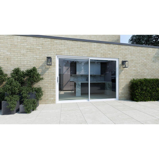 White Aluminium Sliding Doors (2.7m x 2.1m) - Visoslide 2000 - Home Build Doors